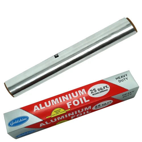 Aluminum Foil Roll 300mm width (25 SQ) Ft Heavy Duty Aluminum Foil